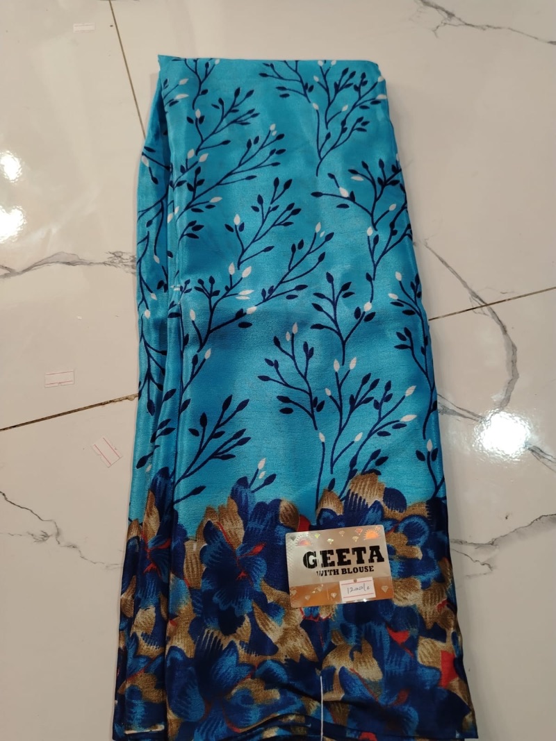 Geetha Turkey Style Saree - Blue