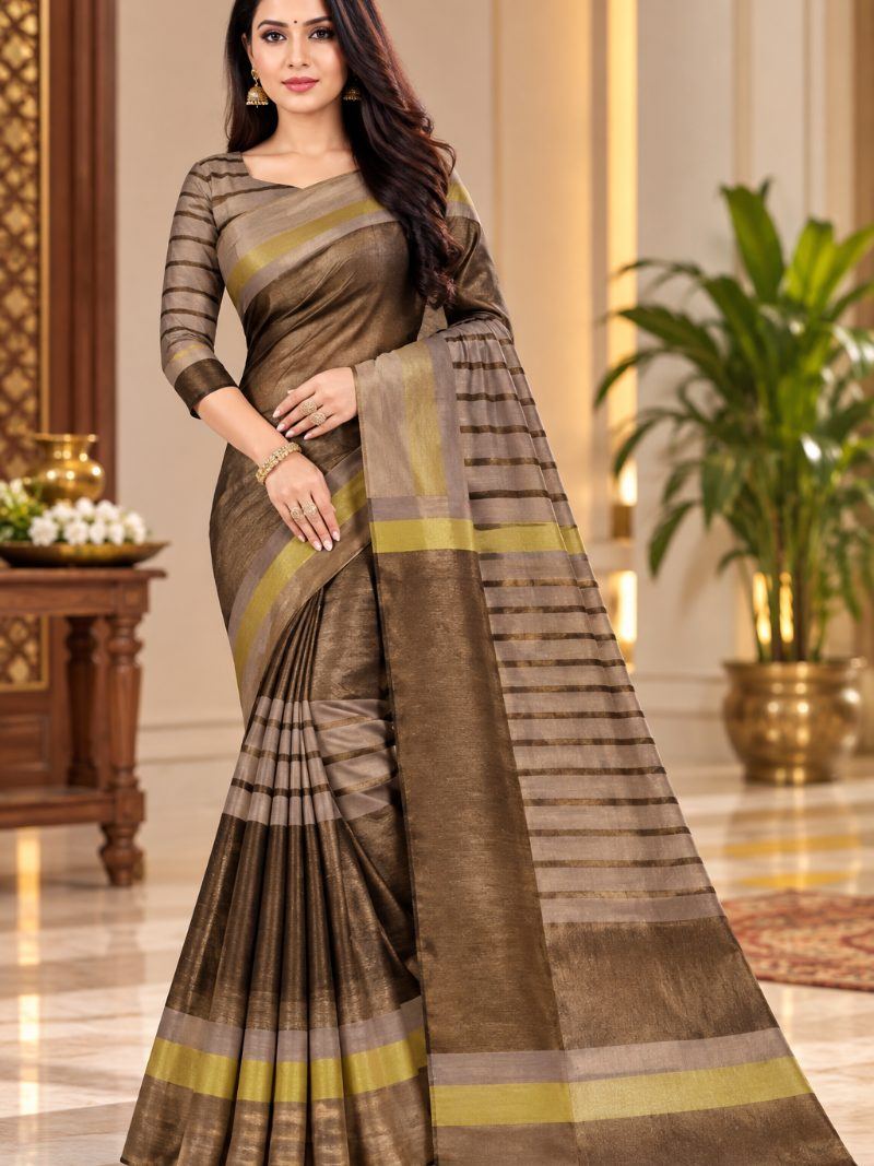Rustam Saree - Bronze