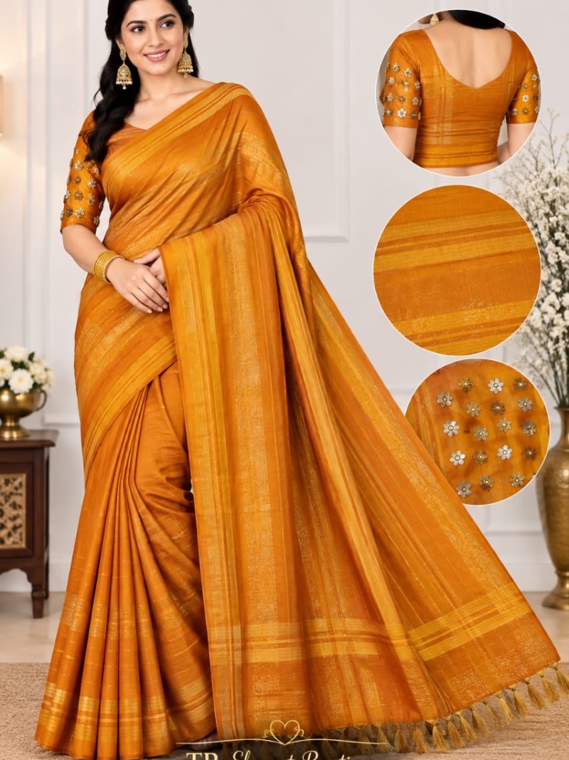 Amisha Jalar Designer Saree - Copper