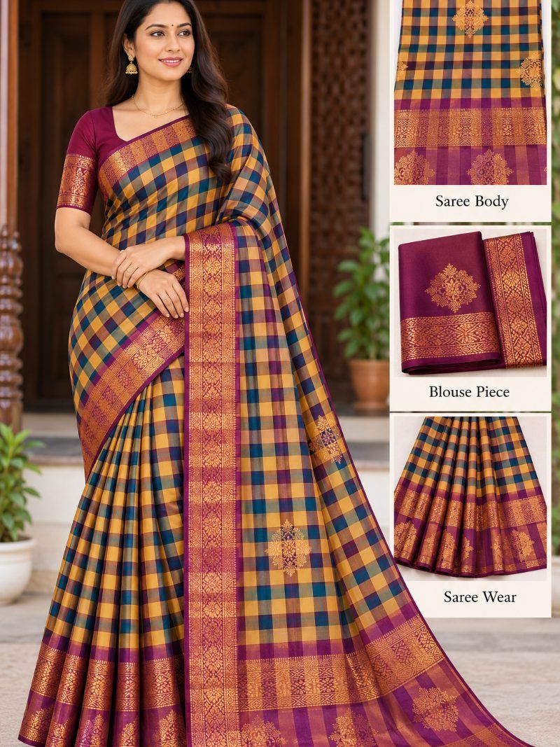 Chandrika Check  Saree