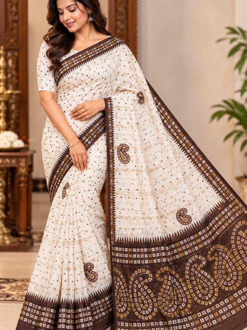 Shilpi Saree - Dark Chocolate