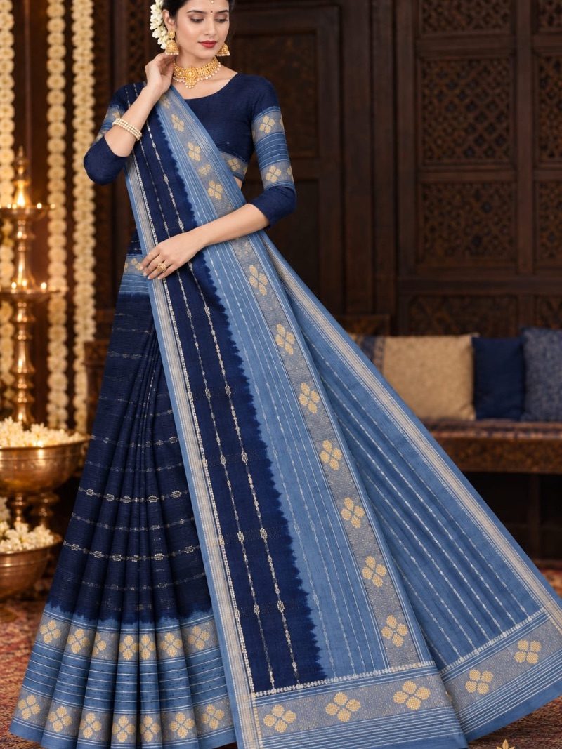 Velithari Cotton Saree