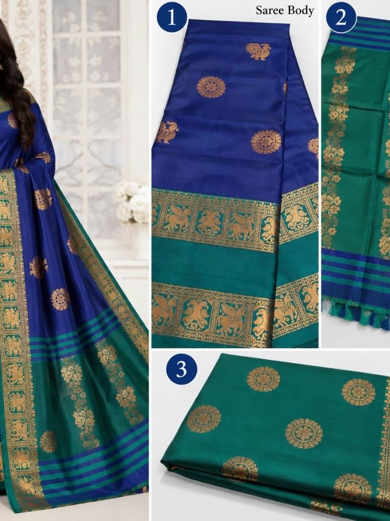 Soft Silk Pattu Saree - Blue