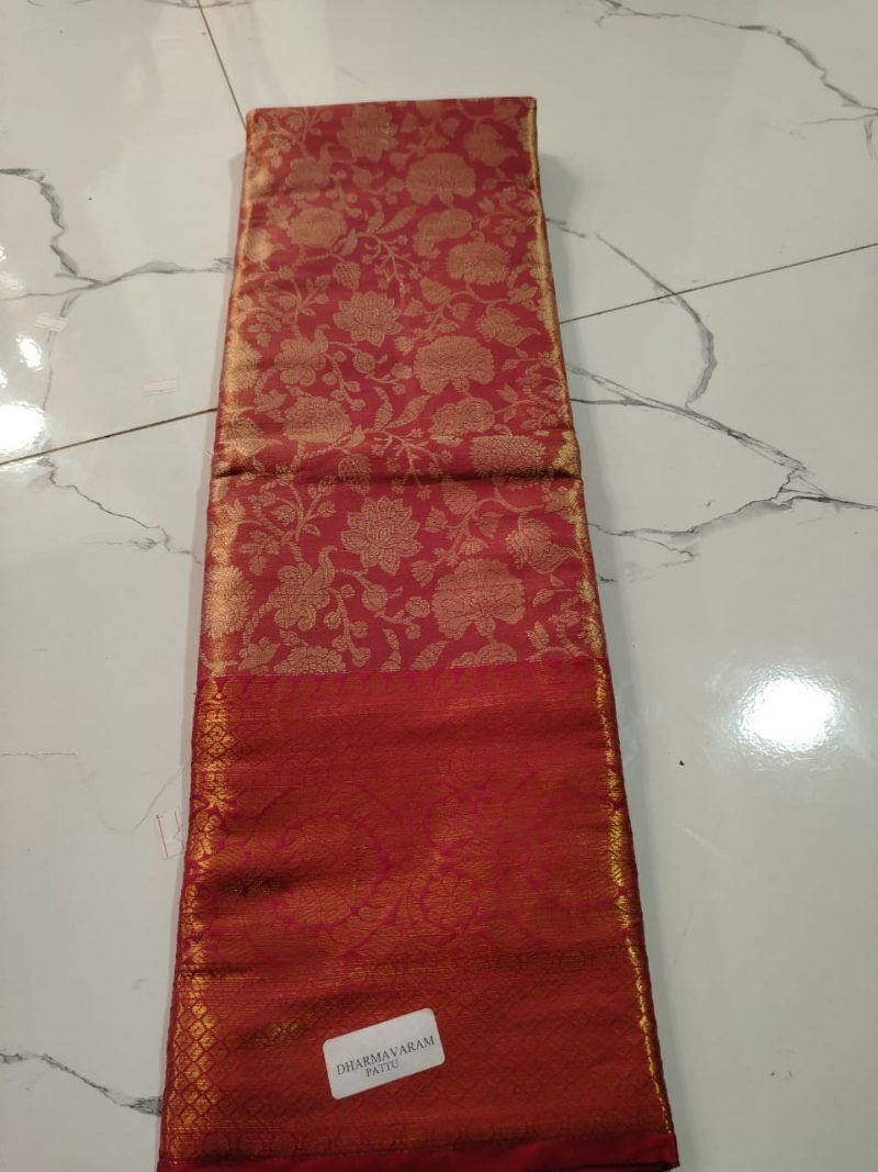 Dharmavaram Traditional Saree - Dusty Rose