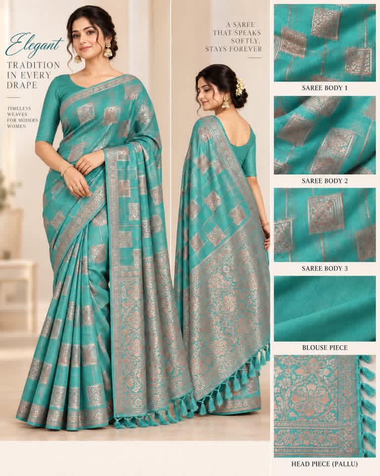 Cotton Country Saree - Green