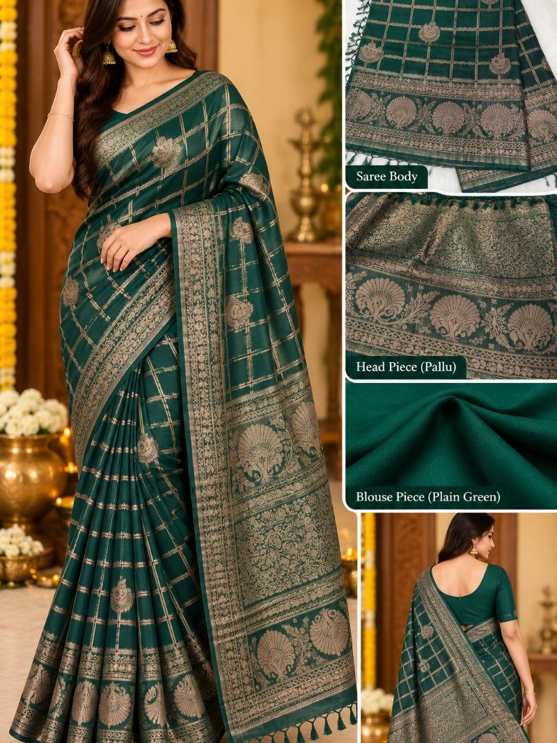 Aroma Saree - Gunmetal