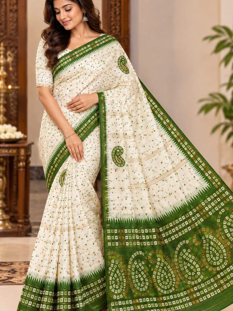 Shilpi Saree - Henna Green