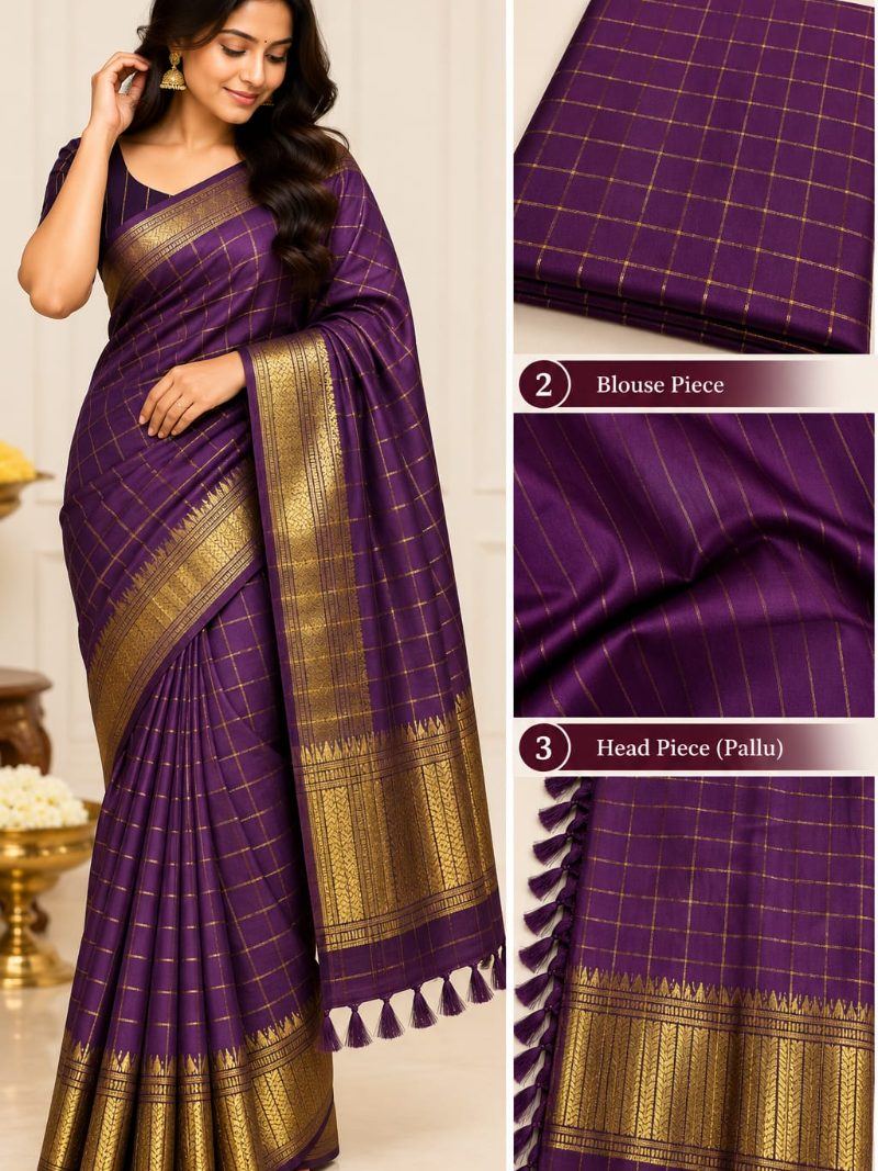 Antra Elegant Saree - Indigo