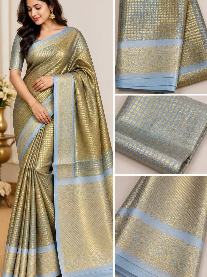 Nayanthara Inspired Saree - Khaki