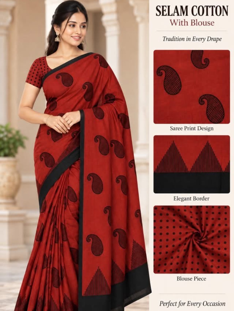 Salem Cotton Saree