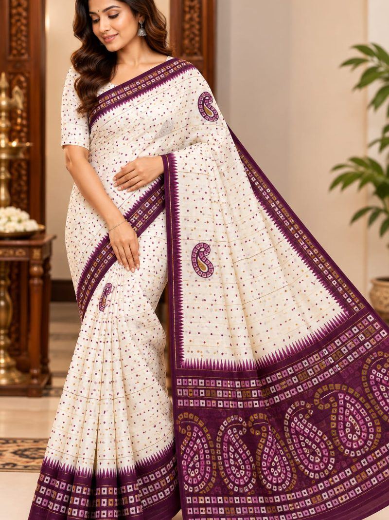 Shilpi Saree - Oxblood