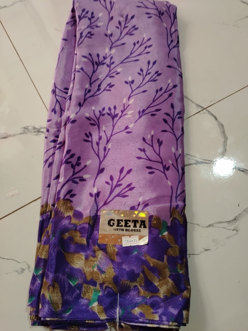 Geetha Turkey Style Saree - Purple