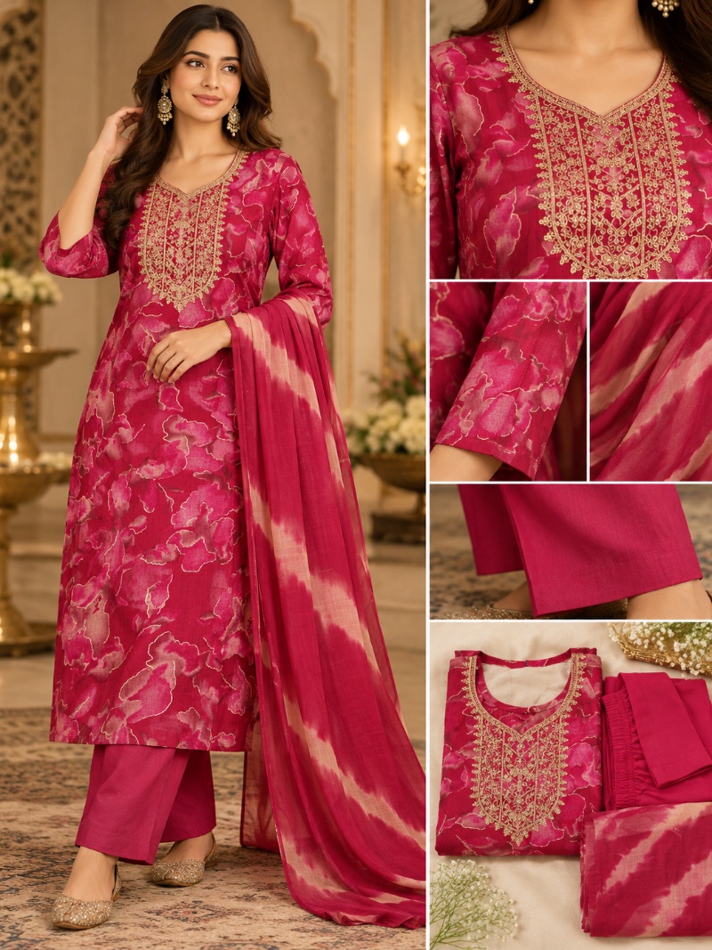 Elegant Embroidered Salwar Set