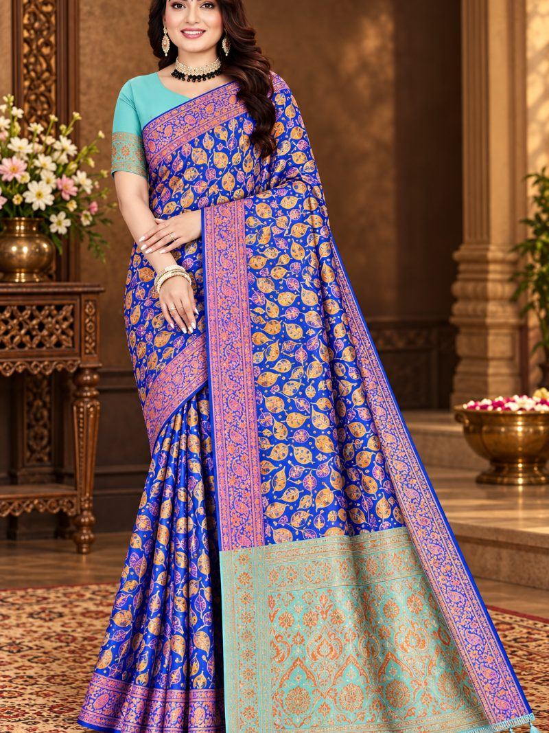 Blue Star Saree - Royal Blue