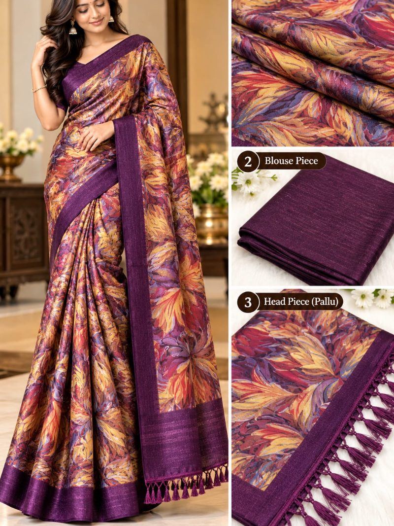 Sri Valli Saree - Wine Purple