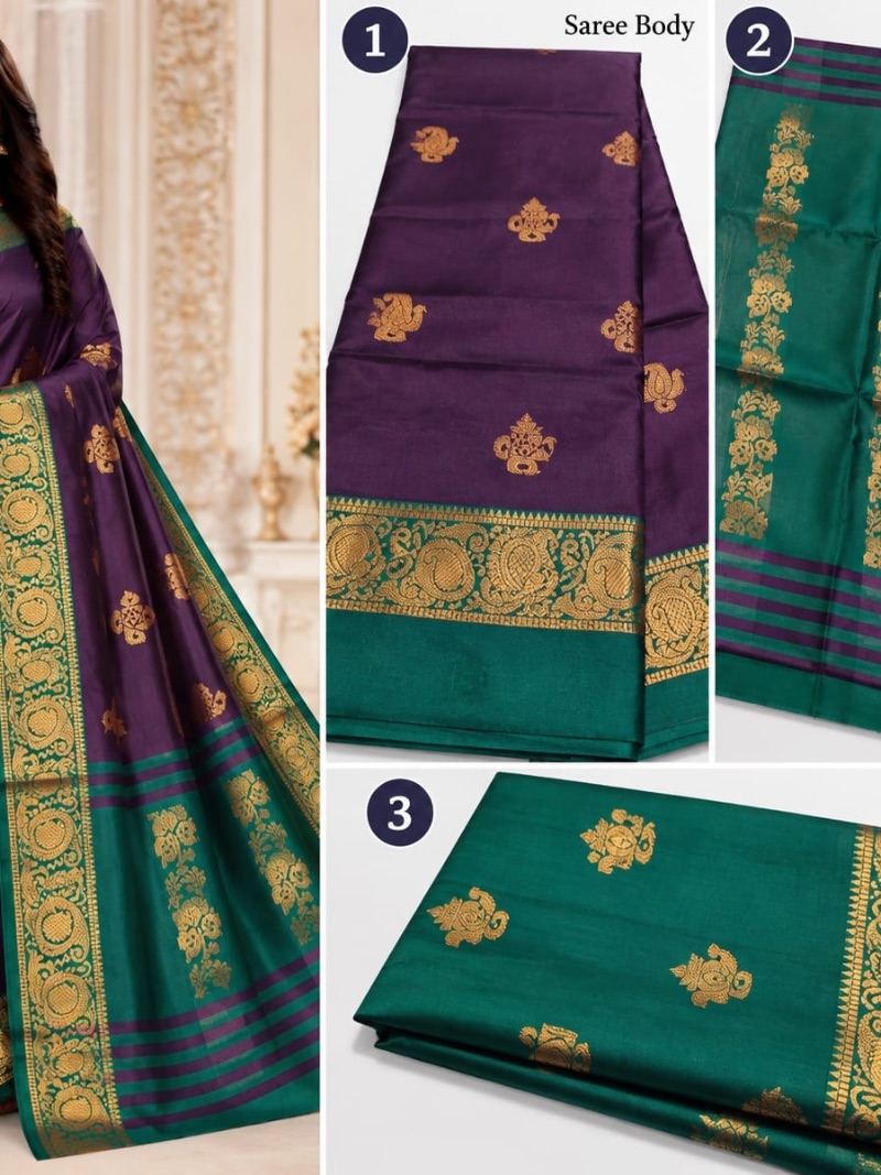 Soft Silk Pattu Saree - Wine Purple