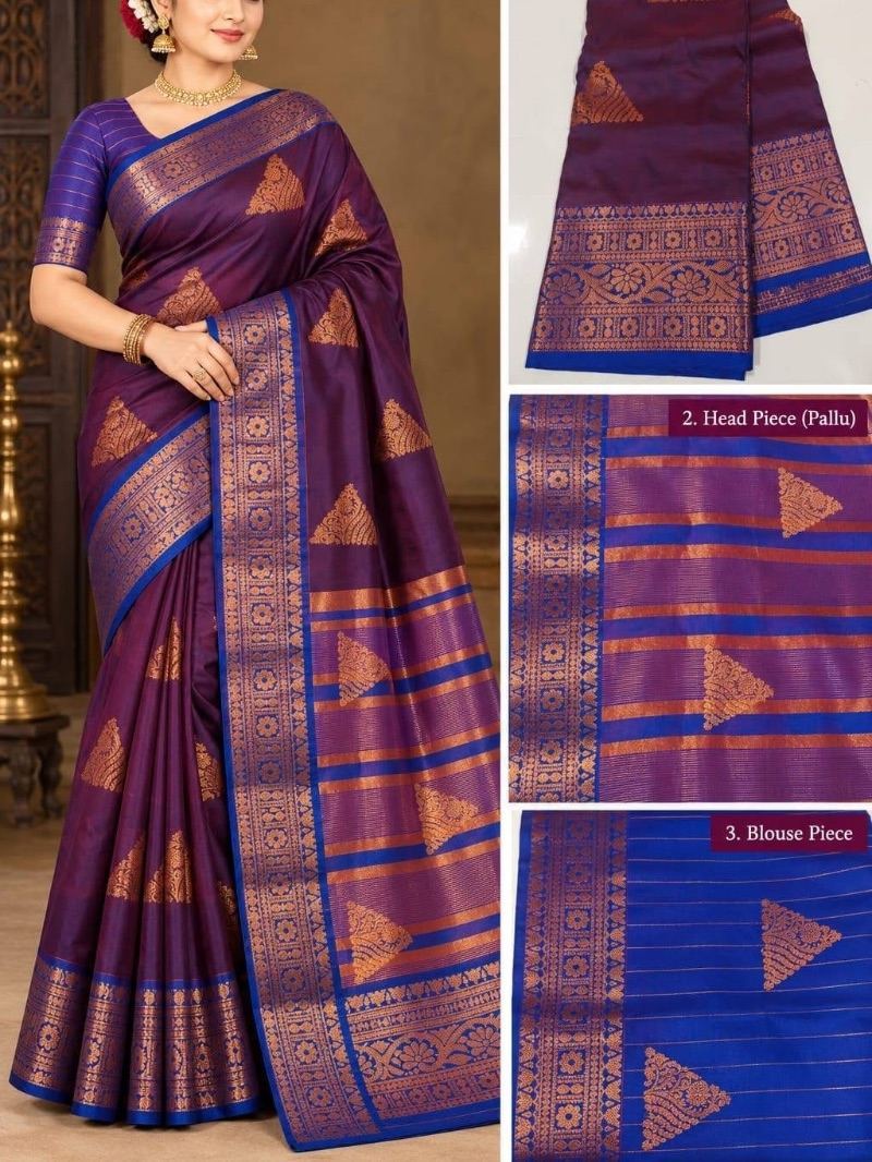Elegant Pattu Saree - Wine Red